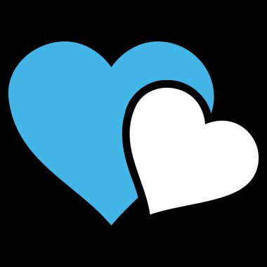 Sevgi kalpleri vektör simgesi