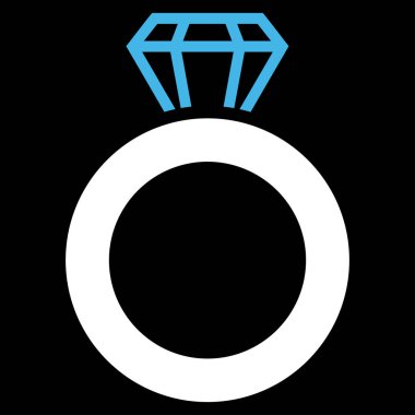 Mücevher yüzük vektör simgesi