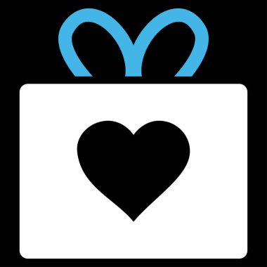 Sevgi hediye vektör simgesi