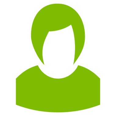 Kadın profili vektör simgesi