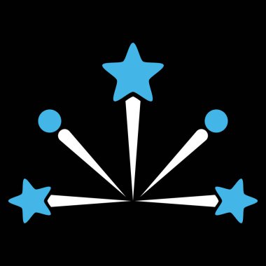 Havai fişek patlama vektör simgesi