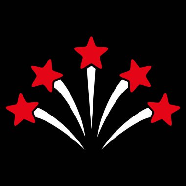 Havai fişek patlama vektör simgesi