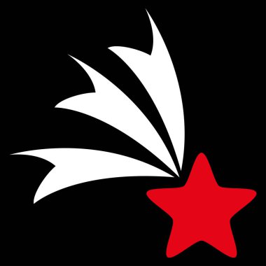 Düşen yıldız vektör simgesi