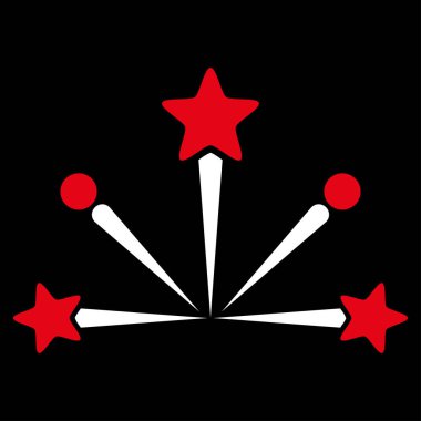 Havai fişek patlama vektör simgesi