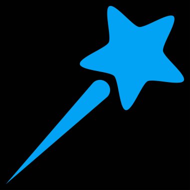 Uçan vektör yıldız simgesi