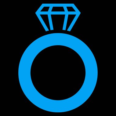 Mücevher yüzük vektör simgesi