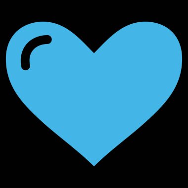 Aşk kalp vektör simgesi