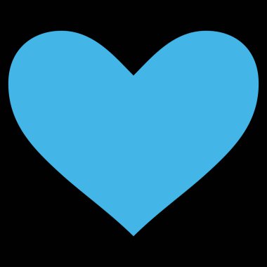 Aşk kalp vektör simgesi