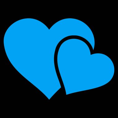 Sevgi kalpleri vektör simgesi