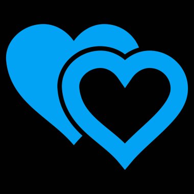 Sevgi kalpleri vektör simgesi