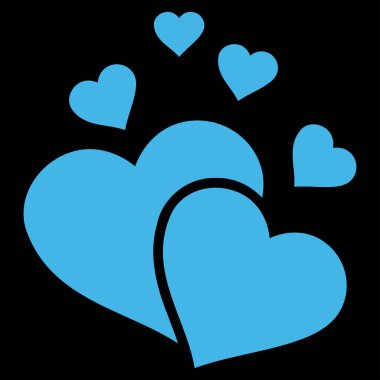 Güzel kalpler vektör simgesi