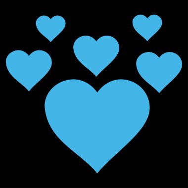 Güzel kalpler vektör simgesi