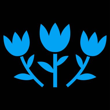 Lale çiçek vektör simgesi