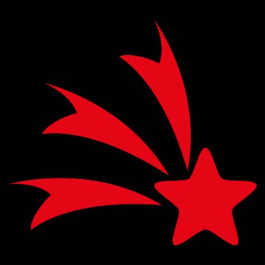 Düşen yıldız vektör simgesi