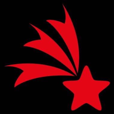 Düşen yıldız vektör simgesi