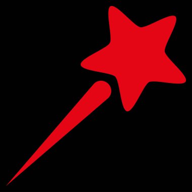 Uçan vektör yıldız simgesi