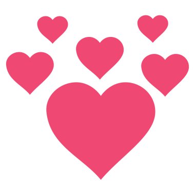 Güzel kalpler vektör simgesi