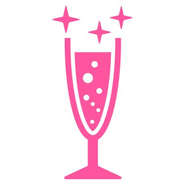 Işıltı Şarap kadehi vektör simgesi