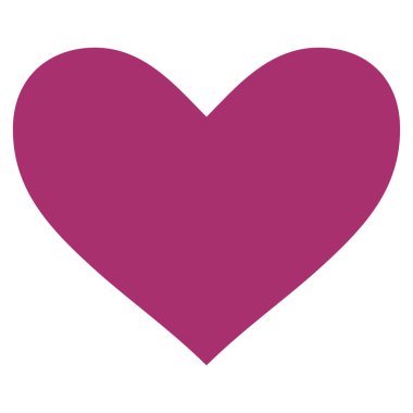 Aşk kalp vektör simgesi