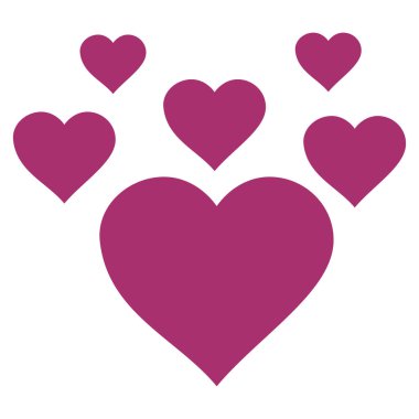 Güzel kalpler vektör simgesi