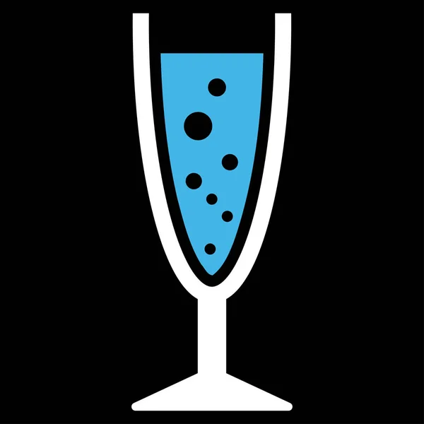 Ícone de vetor de vidro champanhe — Vetor de Stock