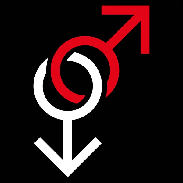 Gay amore simbolo vettoriale icona — Vettoriale Stock