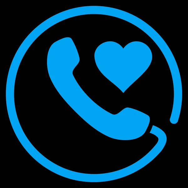 Love Phone Vector Icon — Stock Vector