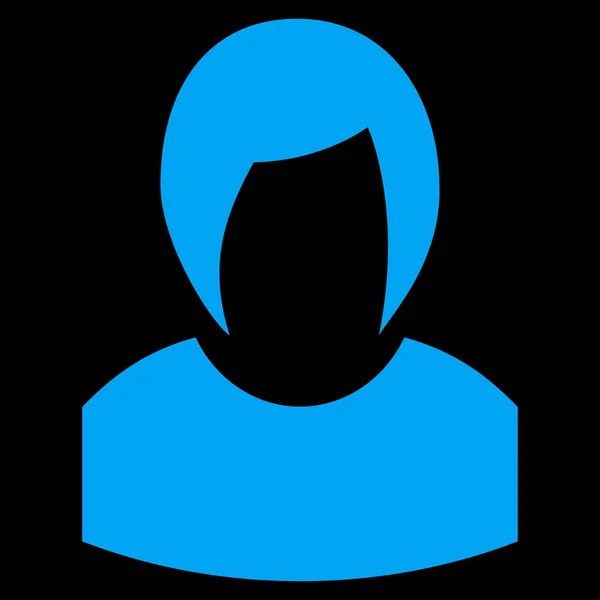 Icône vectorielle de profil de femme — Image vectorielle
