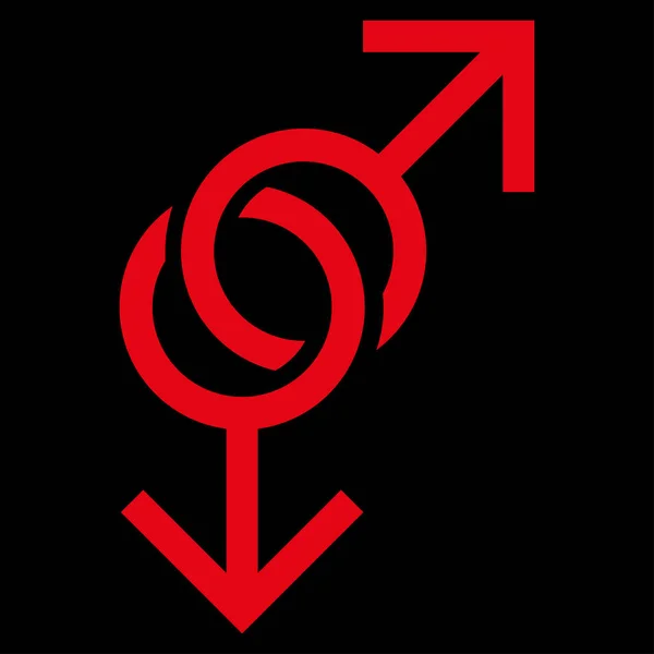 Icône vectorielle de symbole d'amour gay — Image vectorielle