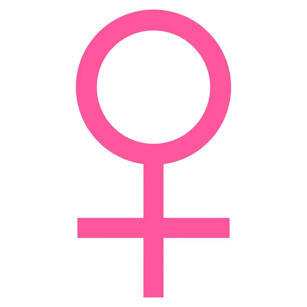 Venuše ženský Symbol vektorové ikony — Stockový vektor