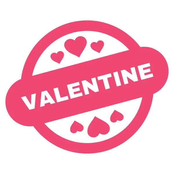 Valentine Stamp Seal Vector Icon — Stock Vector