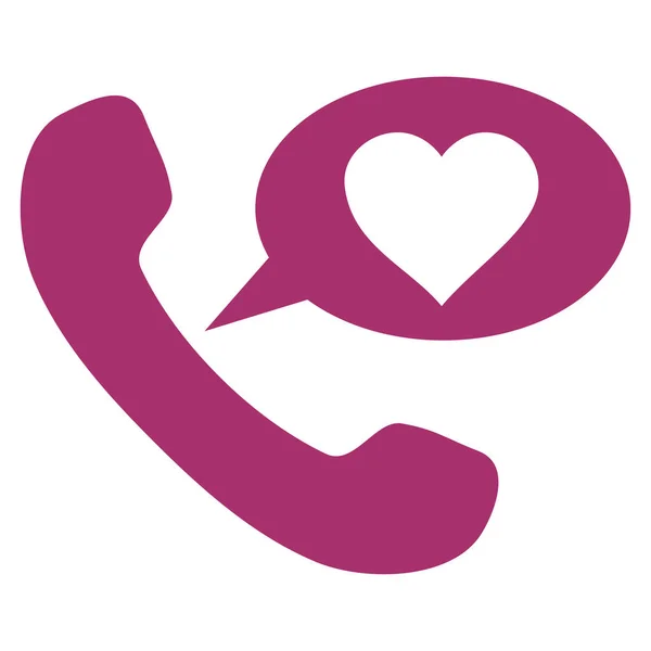 Αγάπη μήνυμα διάνυσμα με το εικονίδιο τηλέφωνο — Διανυσματικό Αρχείο