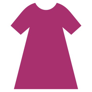 kadın elbise vektör simgesi