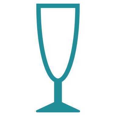 Boş şarap kadehi vektör simgesi