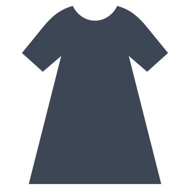 kadın elbise vektör simgesi