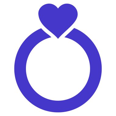 Aşk yüzük vektör simgesi