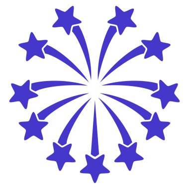 Küresel Fireworks vektör simgesi