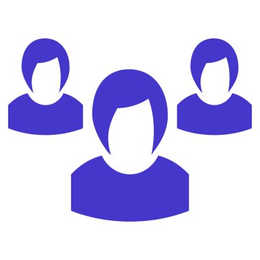 Kadın grup vektör simgesi