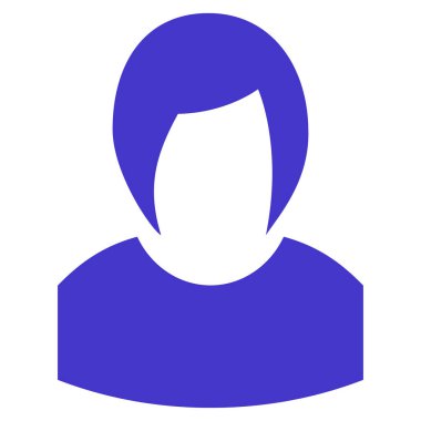 Kadın profili vektör simgesi