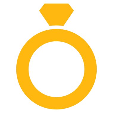 Elmas halka vektör simgesi