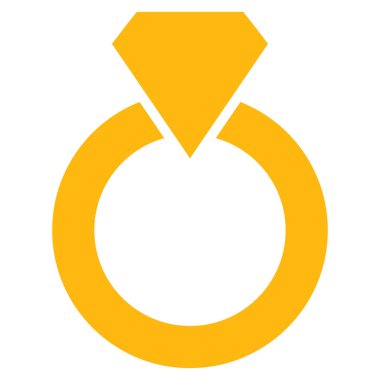 Elmas halka vektör simgesi