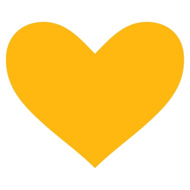 Aşk kalp vektör simgesi