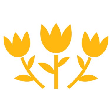 Lale çiçek vektör simgesi