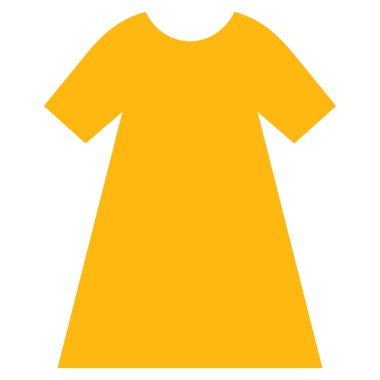 kadın elbise vektör simgesi