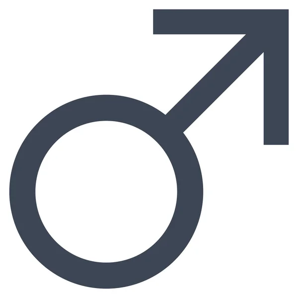 Marte Símbolo masculino Vector icono — Vector de stock