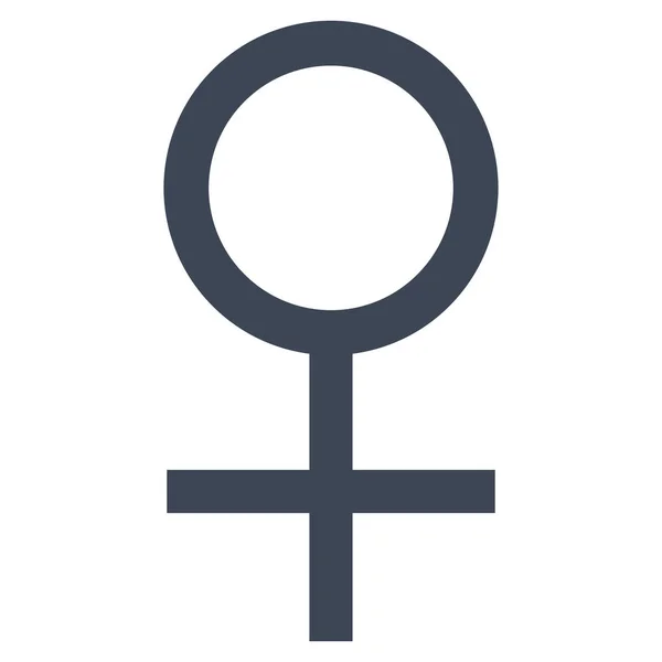 Ikon Simbol Vektor Wanita Venus - Stok Vektor