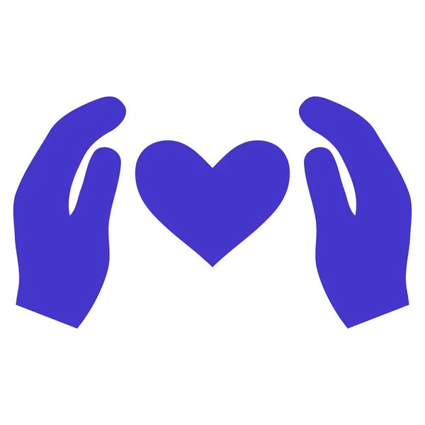 Icône vectorielle Love Care Hands — Image vectorielle