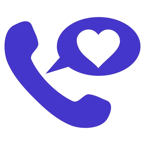 Láska telefonní zprávy vektorové ikony — Stockový vektor