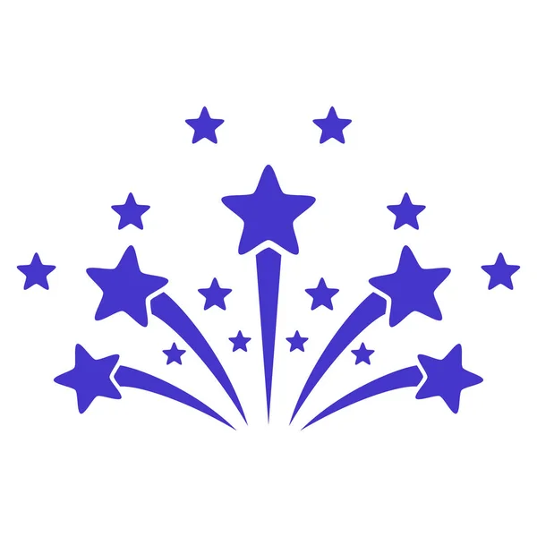 Estrella fuegos artificiales Vector icono — Vector de stock