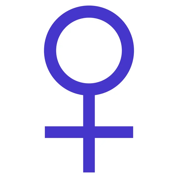 Icône vectorielle de symbole féminin de Vénus — Image vectorielle